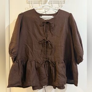 NPL Melina Bow Tie Blouse